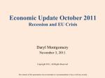 Economic Update October 2011 Recession and EU Crisis