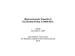 Macroeconomic Impacts of EU Climate Policy in 2008-2012