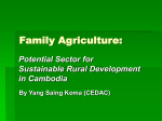 Potential of family agriculture