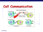 Cell Communication Lecture