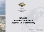 Algeria Oil Dependency