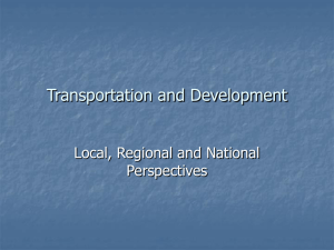 Transportation and Development