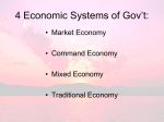 Economic Systems and Opportunity Cost