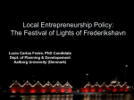 Local Entrepreneurship Policy: The Festival of Lights of