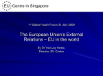 Dr Yeo`s Presentation - EU Centre in Singapore