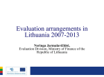 Evaluation Plan 2007-2013