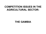 competition issues in the agricultural sector: the gambia