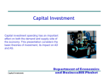 Capital Investment - Oldfield Economics