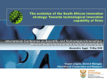 The evolution of the South African innovation strategy: Towards