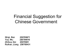 Suggestion about Chinese Official Finance Market Management