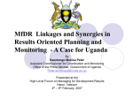 Linkages and Synergies in Results Oriented Planning and