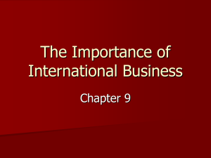 The Importance of International Business