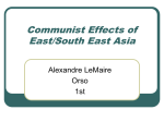 Communist Effects of East/South East Asia