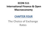 III. Determinants of Exchange Rate