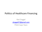 Politics of Healthcare Financing