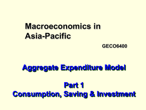 AGGREGATE EXPENDITURE MODEL