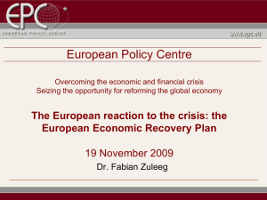 the European Economic Recovery Plan