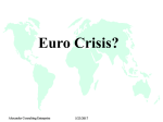 Euro Crisis?