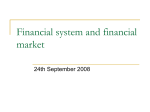 Financial systém and financial market