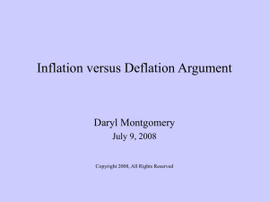 Inflation vs Deflation Argument