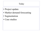 Estimating Market Demand Historical Data Local Production Plus