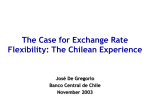 The Case for Exchange Rate Flexibility: The Chilean Experience