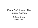 budget deficits into modest surpluses a la 1998-2001