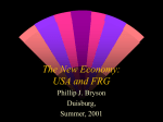 The New Economy: USA and FRG