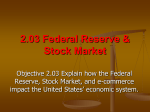 2.03 Federal Reserve & Stock Market