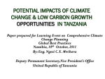 Overview of climate change impacts – Tanzania
