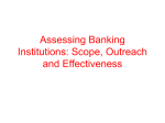 Assessing Banking Institutions: Scope, Outreach and
