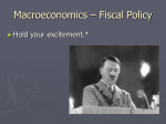 Macroeconomics – Fiscal Policy