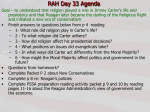 RAH Day 33 `09 Agenda carter and religion