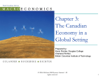 Ch 3: The Canadian Economy in a Global Setting