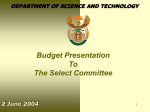 department of science and technology