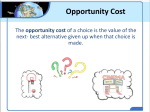 opportunity cost - BTHS World History