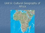 Unit 3: Cultural Geography