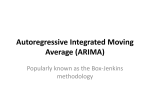 An Autoregressive Integrated Moving Average (ARIMA) Process
