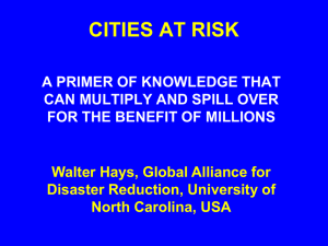 CITIES AT RISK