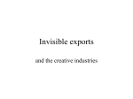 Invisible Exports - the creative industries