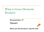 What is Gross Domestic Product?