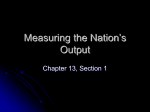 Measuring the Nation`s Output