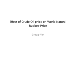 Can Stakeholders in Natural Rubber Hedge in Crude Oil? An ex