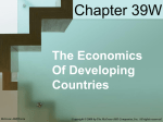 The Economics Of Developing Countries