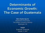 Determinants of Economic Growth: The Case of Guatemala