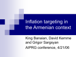 Inflation targeting in the Armenian context