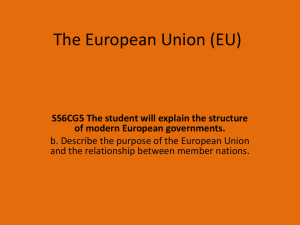 The European Union (EU) - Lisa Williams Social Studies