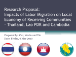 Thailand, Lao PDR and Cambodia
