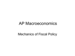 Fiscal Policy Notes