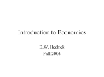 Introdution to Economics